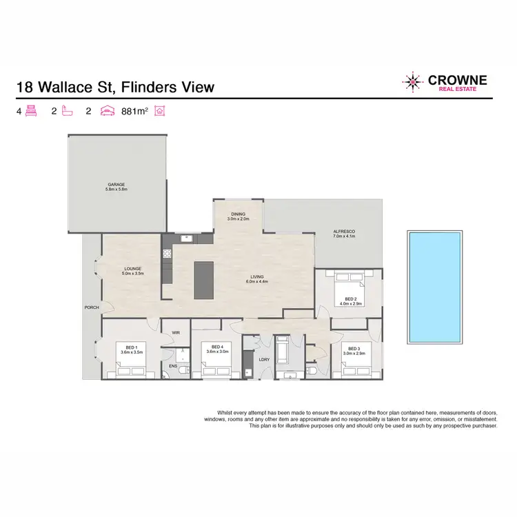 Floorplan of Homely house listing, 18 Wallace Street, Flinders View QLD 4305