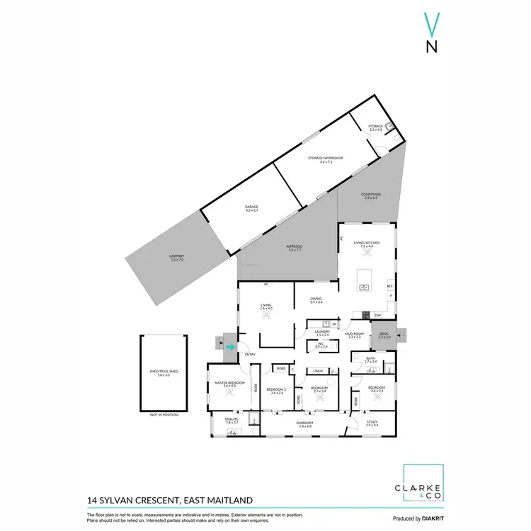 Floorplan of Homely house listing, 14 Sylvan Crescent, East Maitland NSW 2323