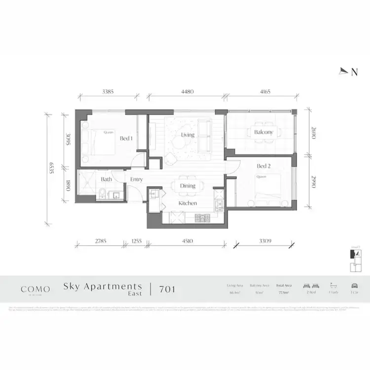 Floorplan of Homely apartment listing, 321/170 The Parade, Norwood SA 5067