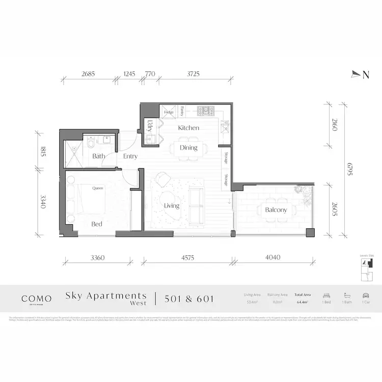 Floorplan of Homely apartment listing, 110/170 The Parade, Norwood SA 5067
