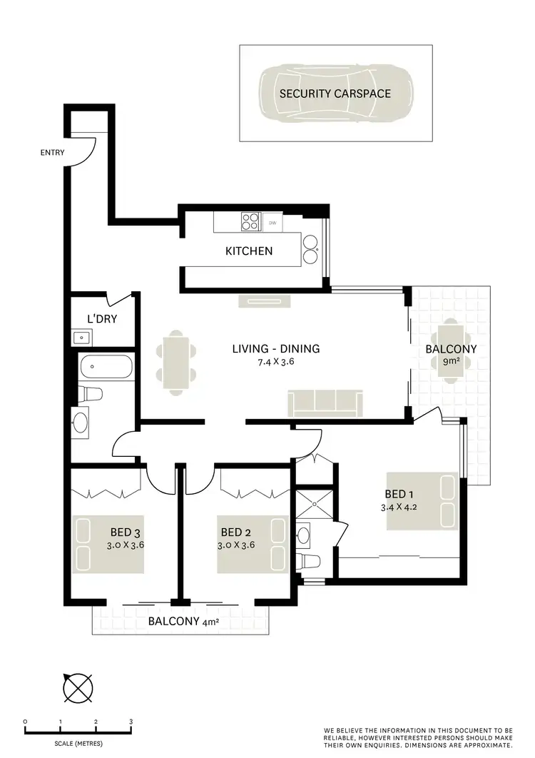 Floorplan of Homely apartment listing, 2/9 Nicholson Street, Balmain East NSW 2041