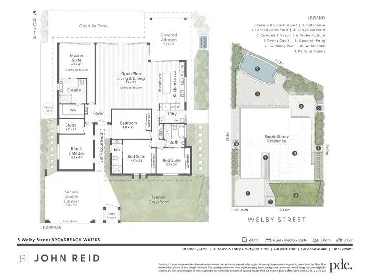Floorplan of Homely house listing, 5 Welby Street, Broadbeach Waters QLD 4218