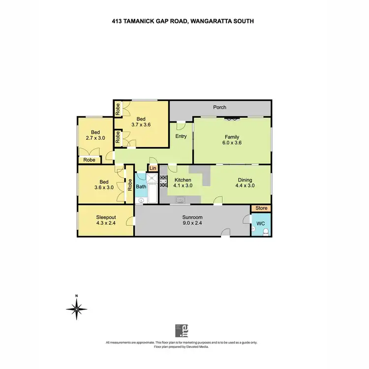 Floorplan of Homely rural property listing, 413 Taminick Gap Road, Wangaratta South VIC 3678