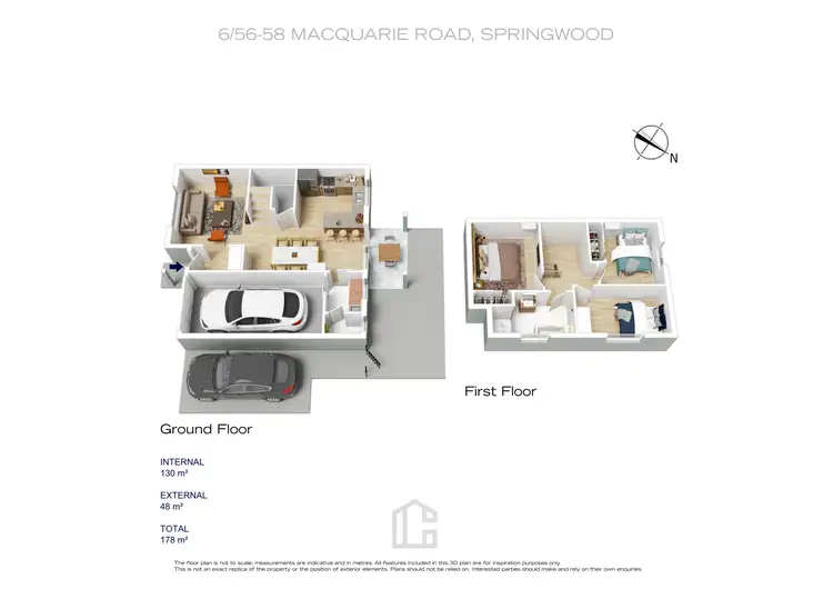 Floorplan of Homely townhouse listing, 6/56-58 Macquarie Road, Springwood NSW 2777