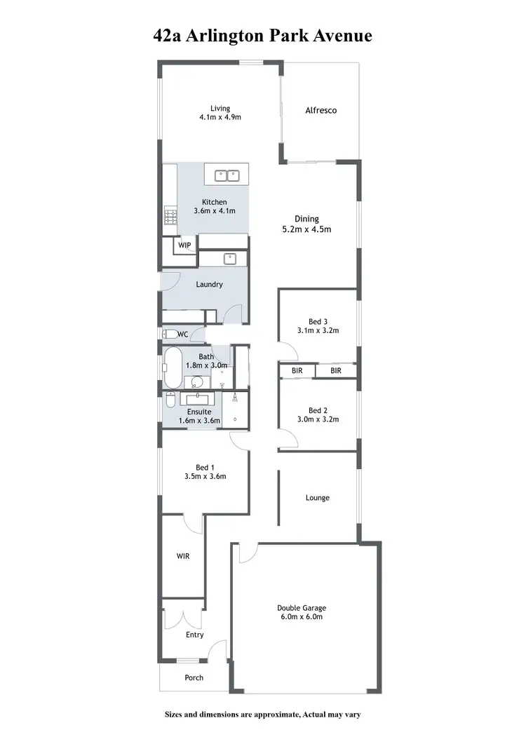 Floorplan of Homely house listing, 42a Arlington Park Avenue, Wangaratta VIC 3677