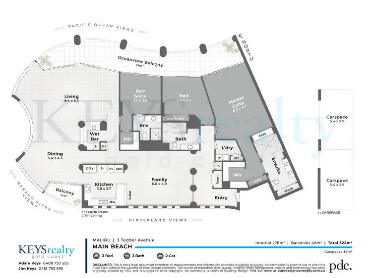 Floorplan of Homely apartment listing, 45/3 Tedder Avenue, Main Beach QLD 4217