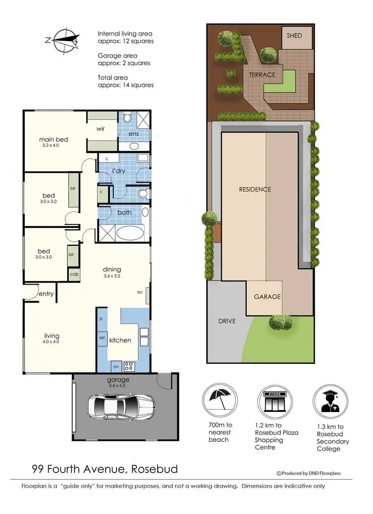 Floorplan of Homely house listing, 99 Fourth Avenue, Rosebud VIC 3939