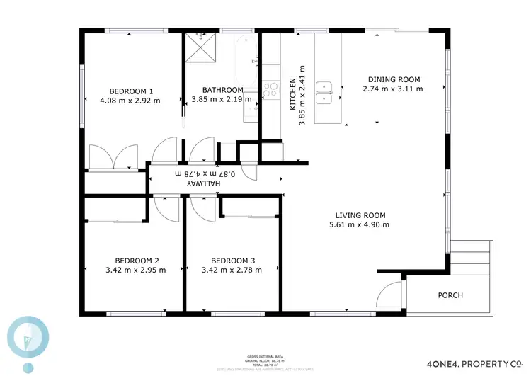Floorplan of Homely house listing, 5 Coach Road, Chigwell TAS 7011