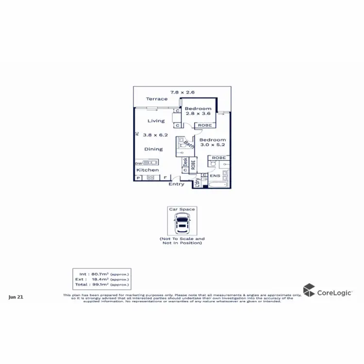 Floorplan of Homely apartment listing, 304/66 Mt Alexander Road, Travancore VIC 3032
