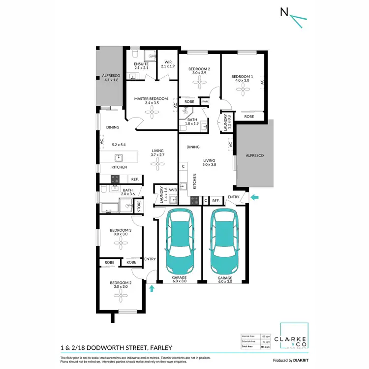 Floorplan of Homely unit listing, 1&2/18 Dodworth Street, Farley NSW 2320