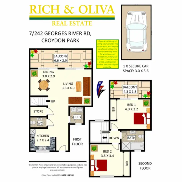 Floorplan of Homely apartment listing, 7/242 Georges River Rd - Entry Via Hampton Street, Croydon Park NSW 2133