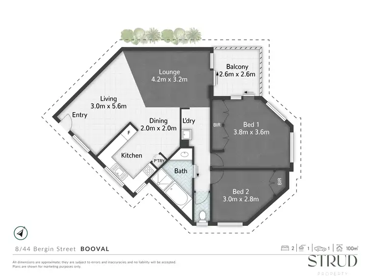 Floorplan of Homely apartment listing, 8/44 Bergin Street, Booval QLD 4304