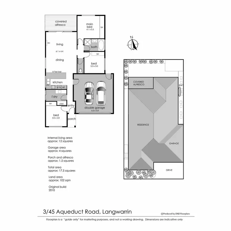Floorplan of Homely unit listing, 3/45 Aqueduct Road, Langwarrin VIC 3910