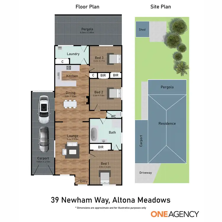 Floorplan of Homely house listing, 39 Newham Way, Altona Meadows VIC 3028