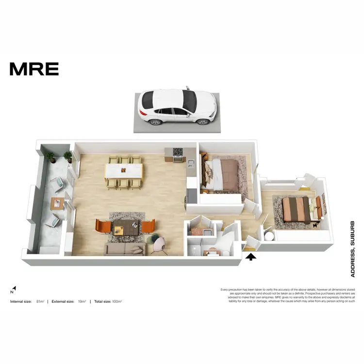 Floorplan of Homely apartment listing, 15/54 Epsom Road, Ascot Vale VIC 3032