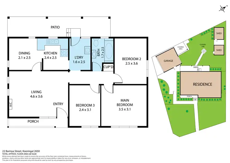 Floorplan of Homely house listing, 22 Barinya Street, Kooringal NSW 2650