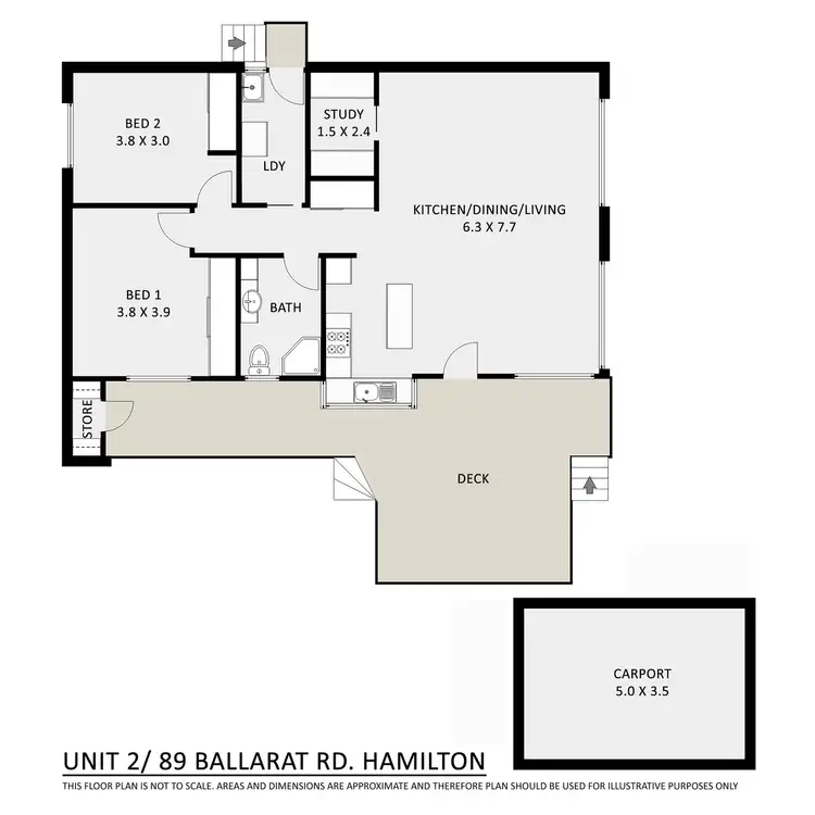 Floorplan of Homely house listing, 2/89 Ballarat Road, Hamilton VIC 3300