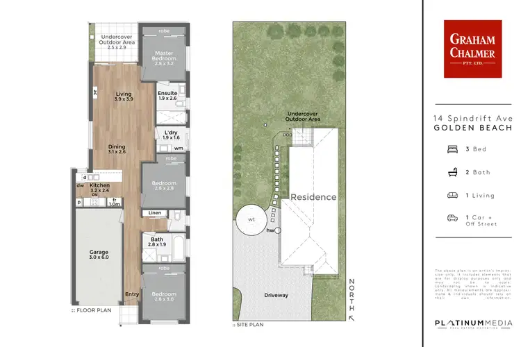 Floorplan of Homely house listing, 14 Spindrift Avenue, Golden Beach VIC 3851