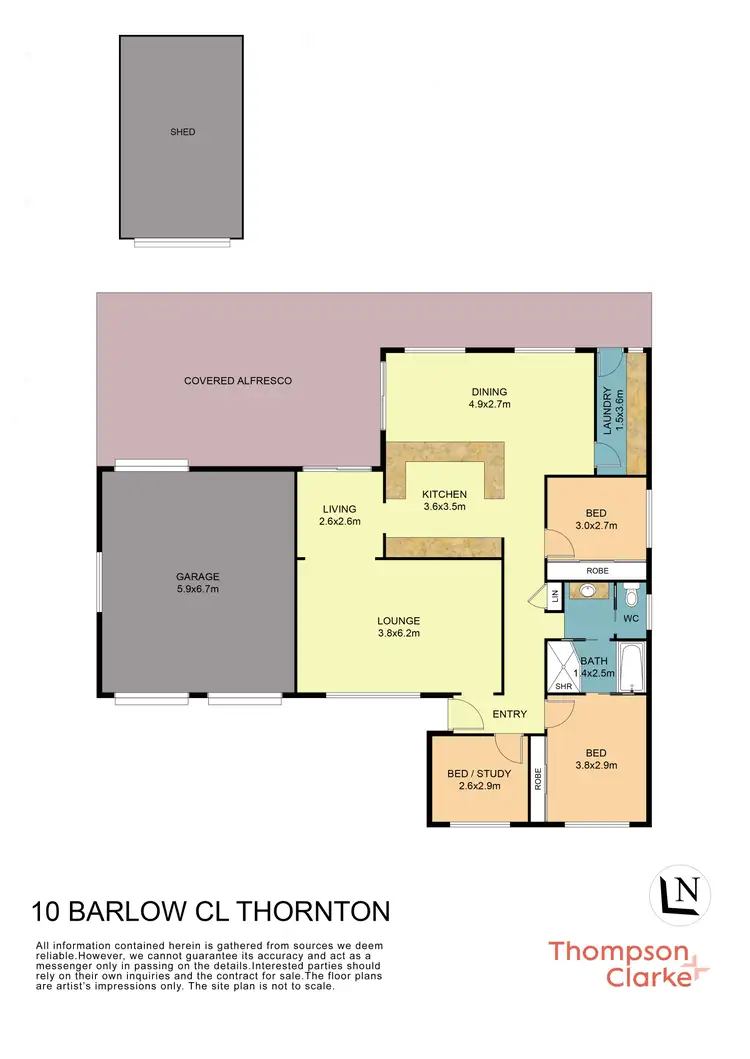 Floorplan of Homely house listing, 10 Barlow Close, Thornton NSW 2322