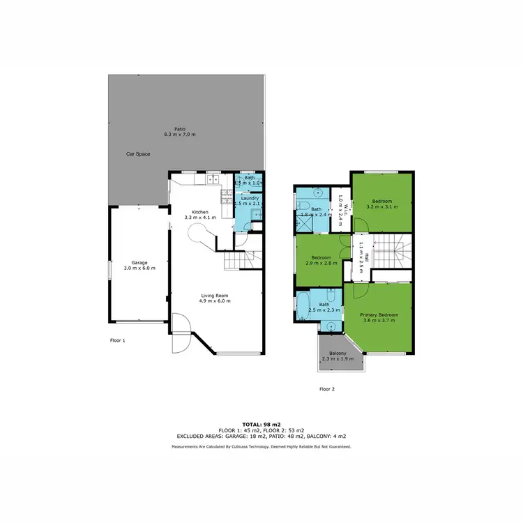 Floorplan of Homely townhouse listing, 21/139 Pring Street, Hendra QLD 4011