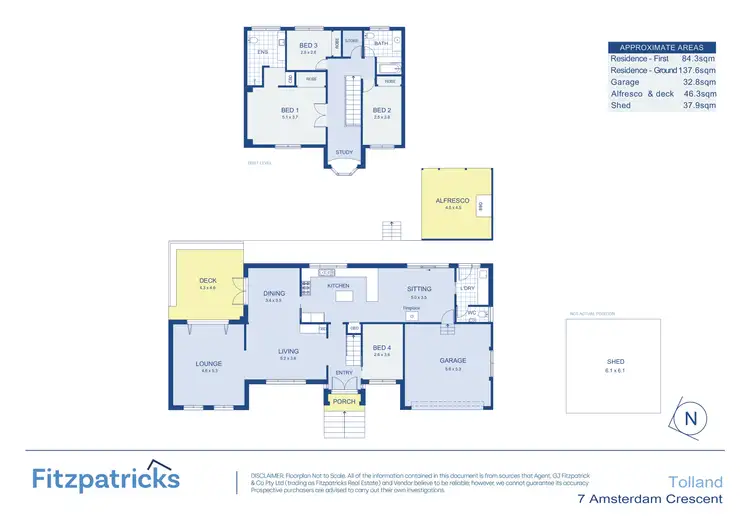 Floorplan of Homely house listing, 7 Amsterdam Crescent, Tolland NSW 2650