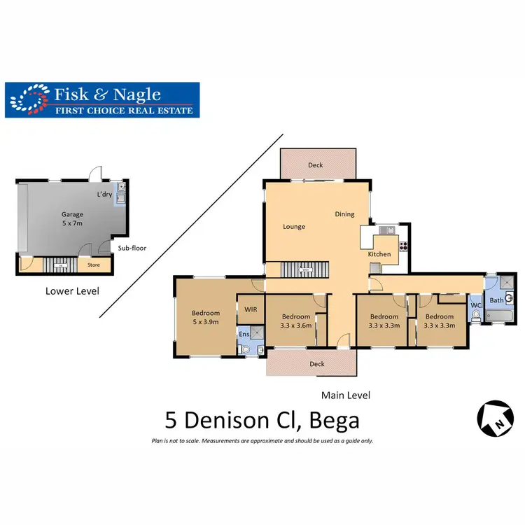 Floorplan of Homely house listing, 5 Denison Close, Bega NSW 2550