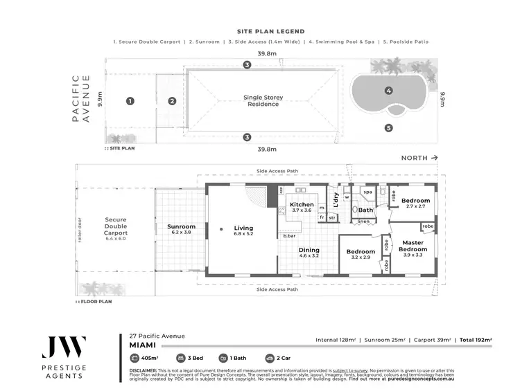 Floorplan of Homely house listing, 27 Pacific Avenue, Miami QLD 4220