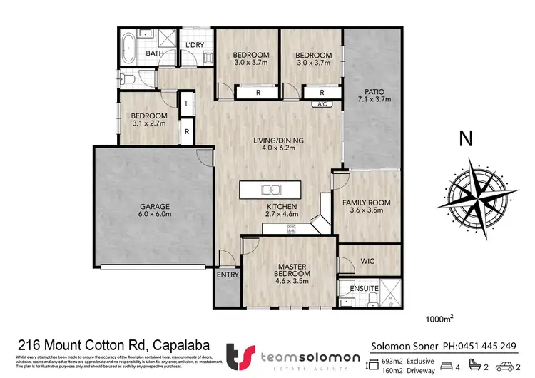 Floorplan of Homely house listing, 216a Mount Cotton Road, Capalaba QLD 4157