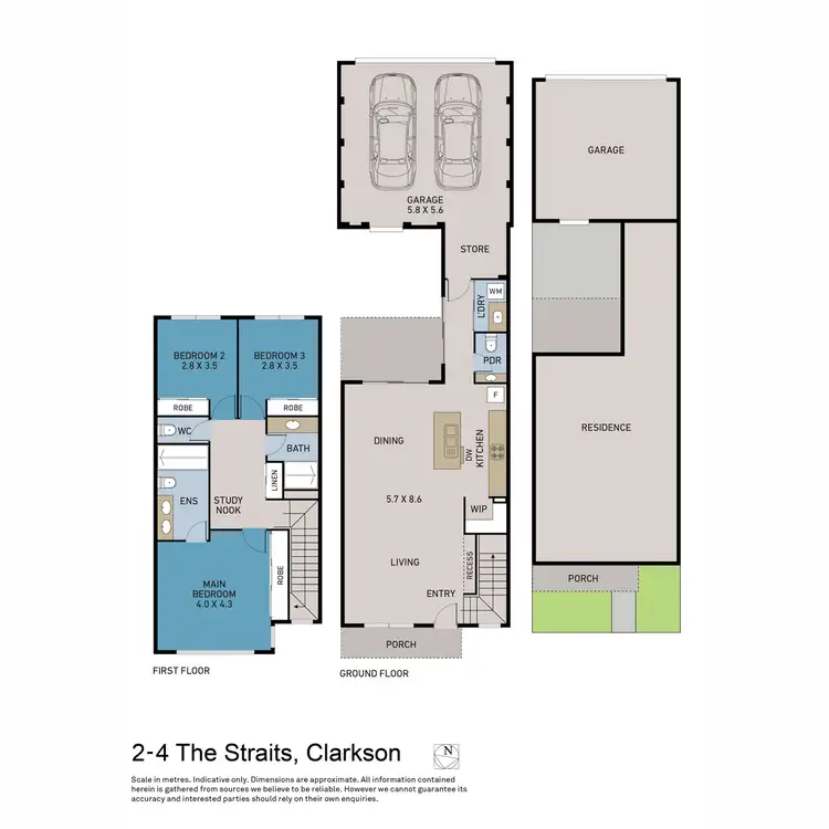 Floorplan of Homely house listing, 2/4 The Straits, Clarkson WA 6030