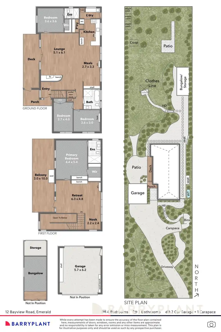 Floorplan of Homely house listing, 12 Bayview Road, Emerald VIC 3782