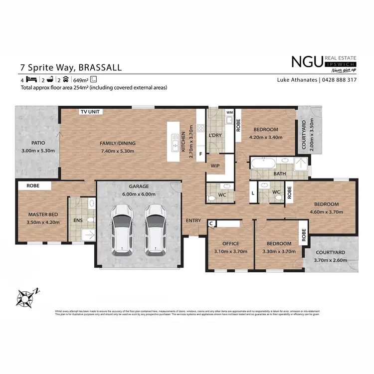 Floorplan of Homely house listing, 7 Sprite Way, Brassall QLD 4305