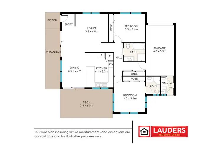 Floorplan of Homely unit listing, 1/13 Yellowfin Avenue, Old Bar NSW 2430