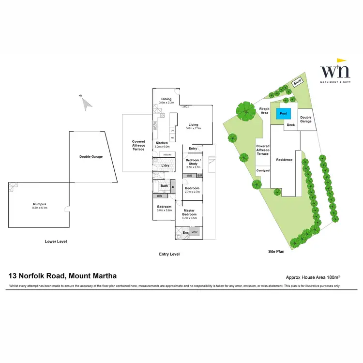 Floorplan of Homely house listing, 13 Norfolk Road, Mount Martha VIC 3934