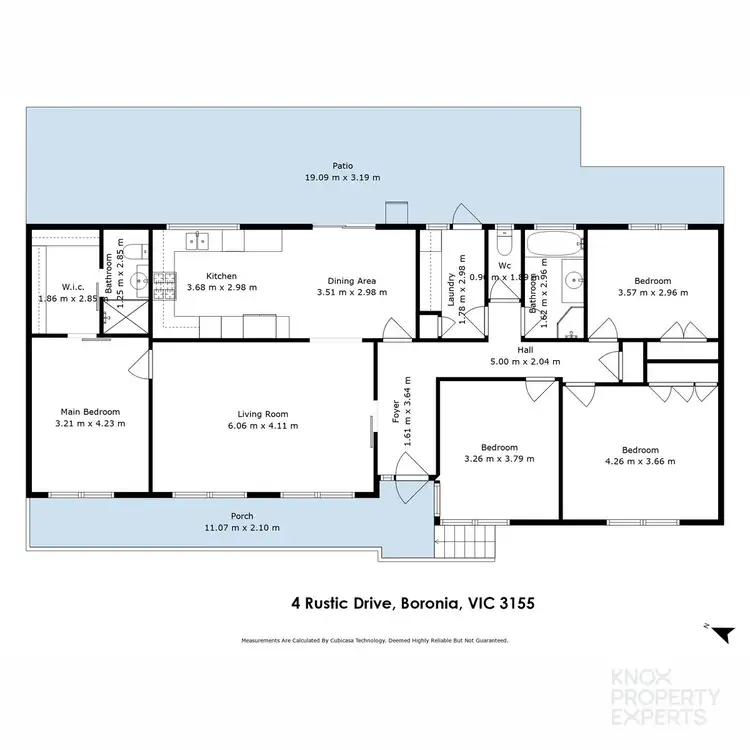 Floorplan of Homely house listing, 4 Rustic Drive, Boronia VIC 3155