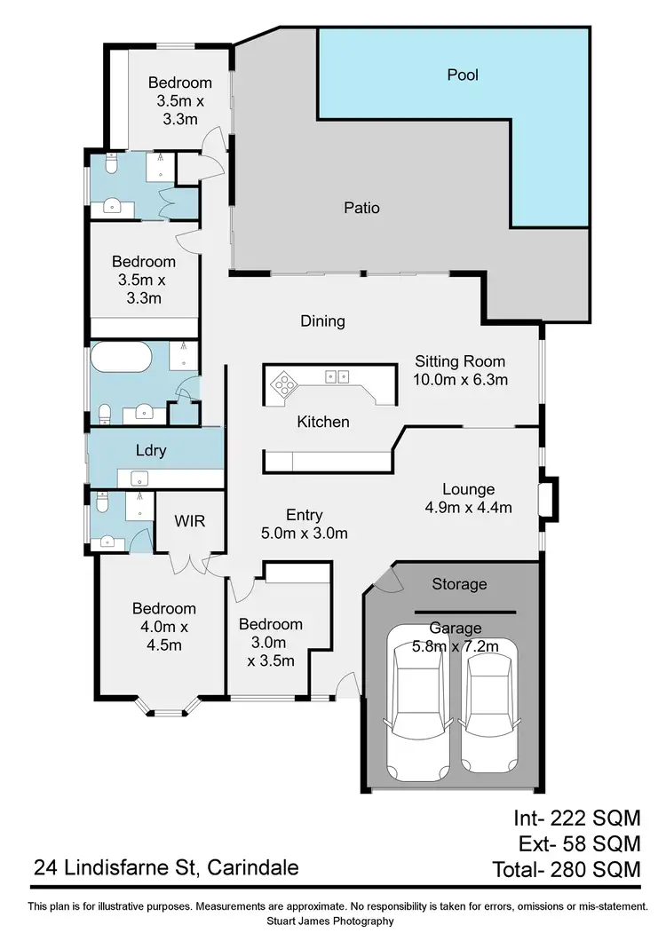 Floorplan of Homely house listing, 24 Lindisfarne Street, Carindale QLD 4152