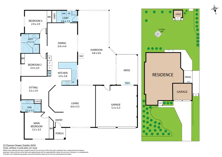 Floorplan of Homely house listing, 22 Doman Street, Estella NSW 2650
