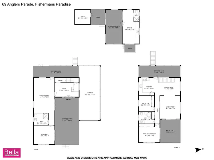 Floorplan of Homely house listing, 69 Anglers Parade, Fishermans Paradise NSW 2539