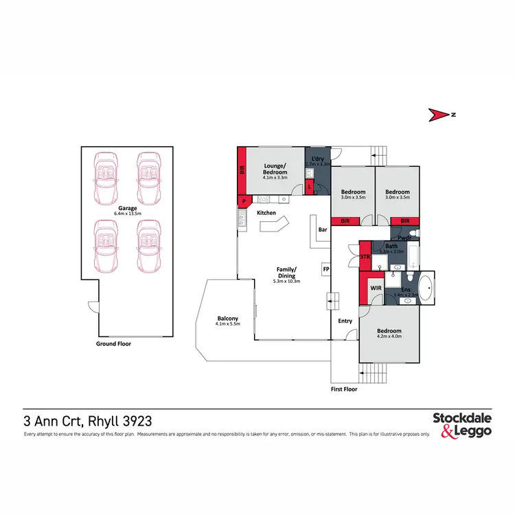 Floorplan of Homely house listing, 3 Ann Court, Rhyll VIC 3923