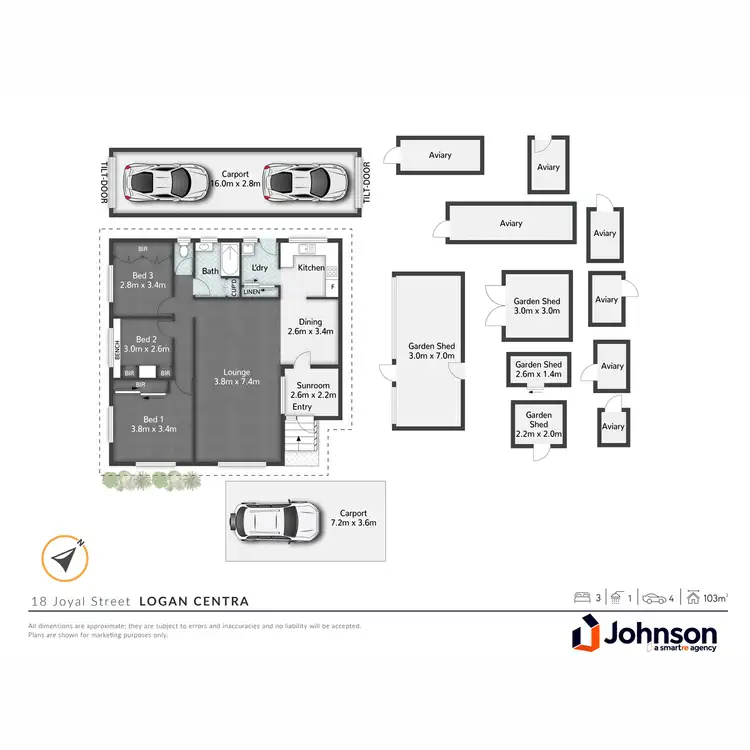 Floorplan of Homely house listing, 18 Joyal Street, Logan Central QLD 4114