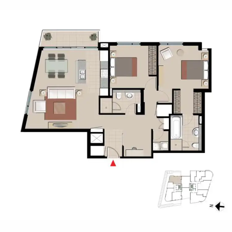 Floorplan of Homely apartment listing, 901B/339 Sussex Street, Sydney NSW 2000