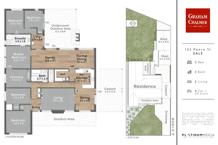 Floorplan of Homely house listing, 165 Reeve Street, Sale VIC 3850
