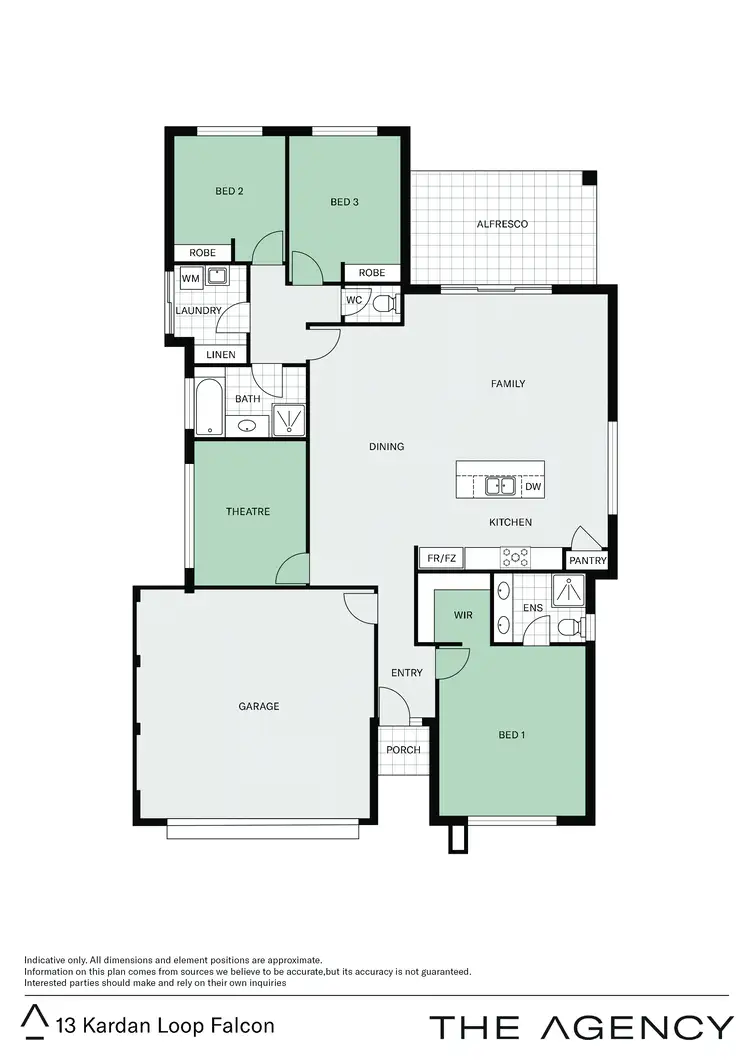 Floorplan of Homely house listing, 13 Kardan Loop, Falcon WA 6210