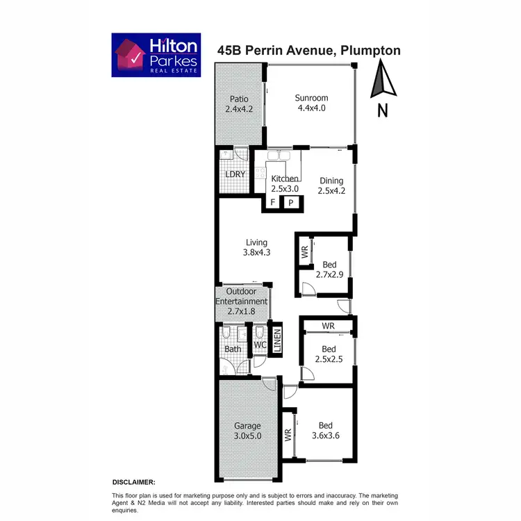 Floorplan of Homely semi-detached listing, 45b Perrin Avenue, Plumpton NSW 2761
