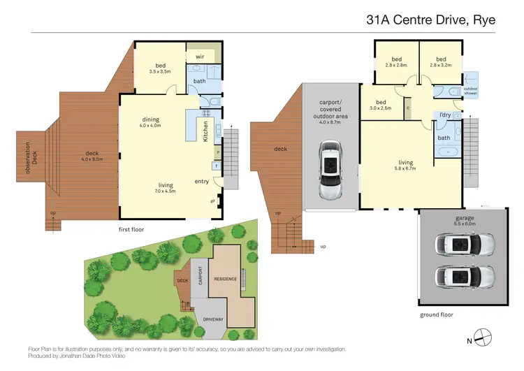Floorplan of Homely house listing, 5 Bigelow Court, Rye VIC 3941