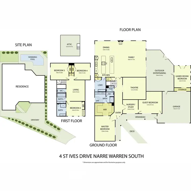 Floorplan of Homely house listing, 4 St Ives Drive, Narre Warren South VIC 3805