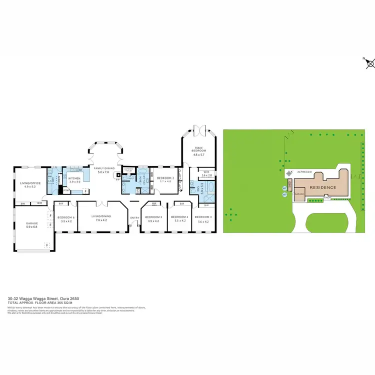 Floorplan of Homely house listing, 30-32 Wagga Wagga Street, Oura NSW 2650