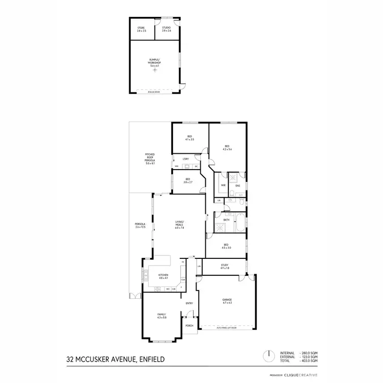 Floorplan of Homely house listing, 32 McCusker Avenue, Enfield SA 5085