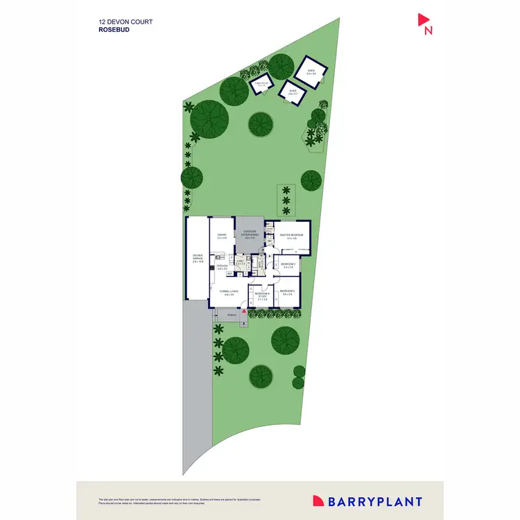 Floorplan of Homely house listing, 12 Devon Court, Rosebud VIC 3939