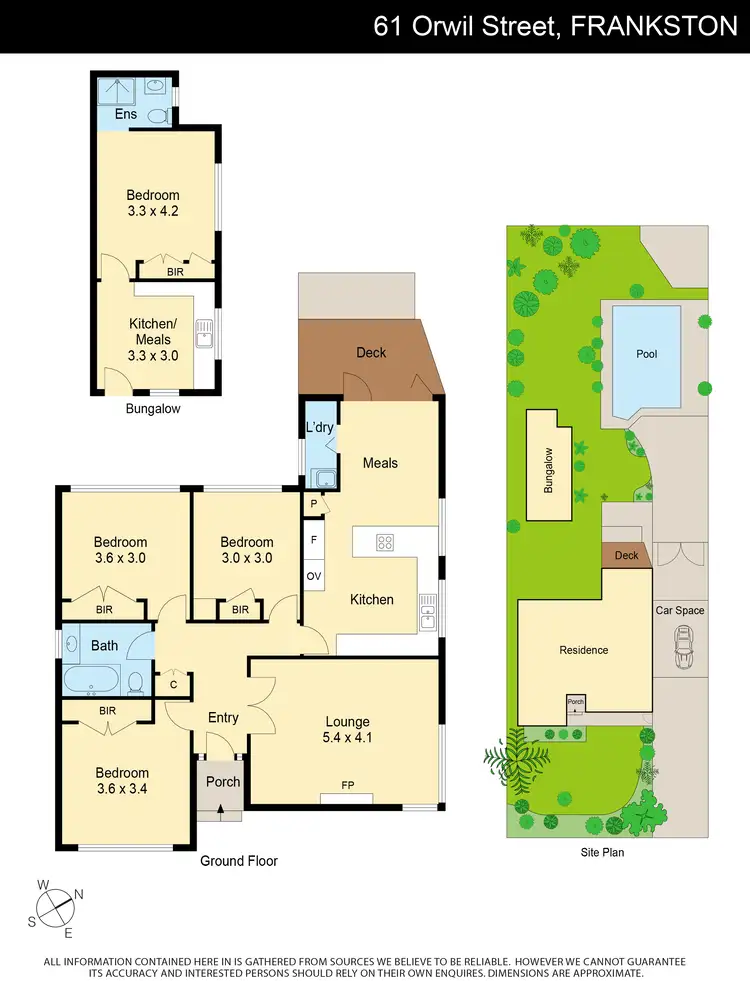 Floorplan of Homely house listing, 61 Orwil Street, Frankston VIC 3199