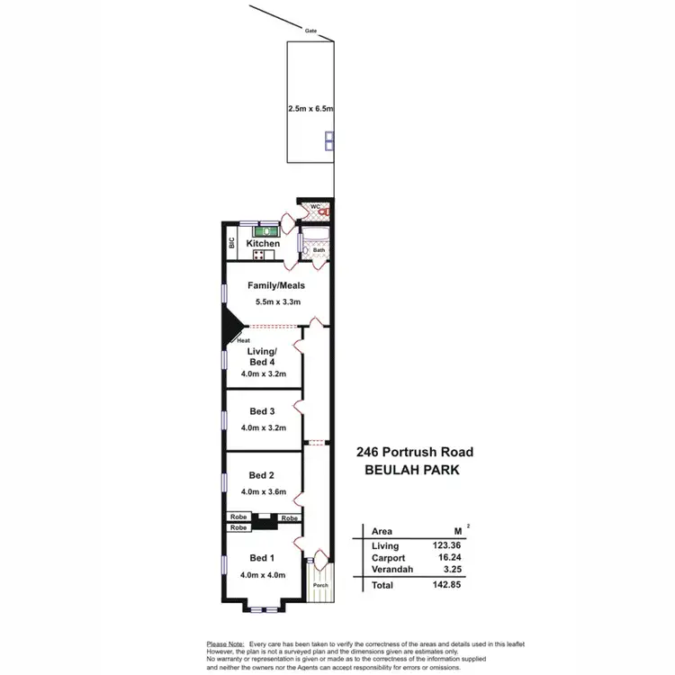 Floorplan of Homely house listing, 246 Portrush Road, Beulah Park SA 5067